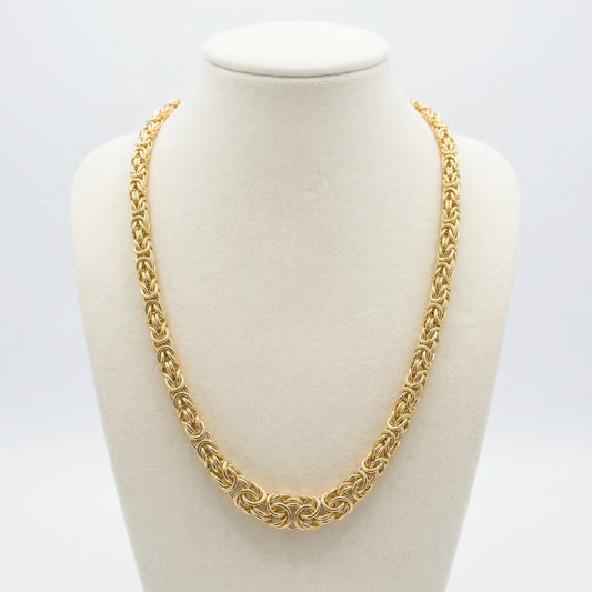 Collar Cadena Bizantina en Oro - Lujo Atemporal y Sofisticación